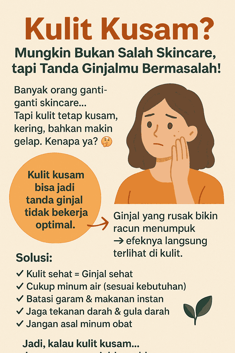 penyebab kulit kusam